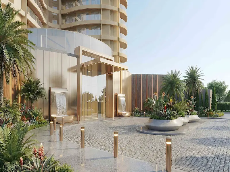 ICONIC by Trilive grand drop off area luxury entrance Greater Noida West